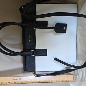 Kate Spade Black and Cream Satchel